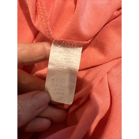 Bluheaven Women Orange Casual Dress Ruffled Sundress Summer Beach Coverup Sz L - Picture 8 of 11